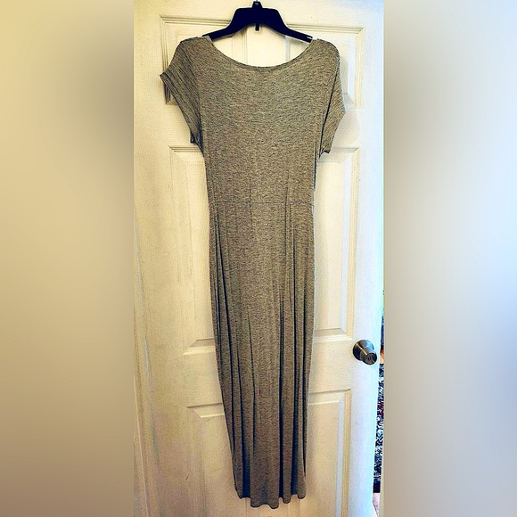 Rolla coster grey dress deep v-neck and draped front skirt L - Picture 2 of 7